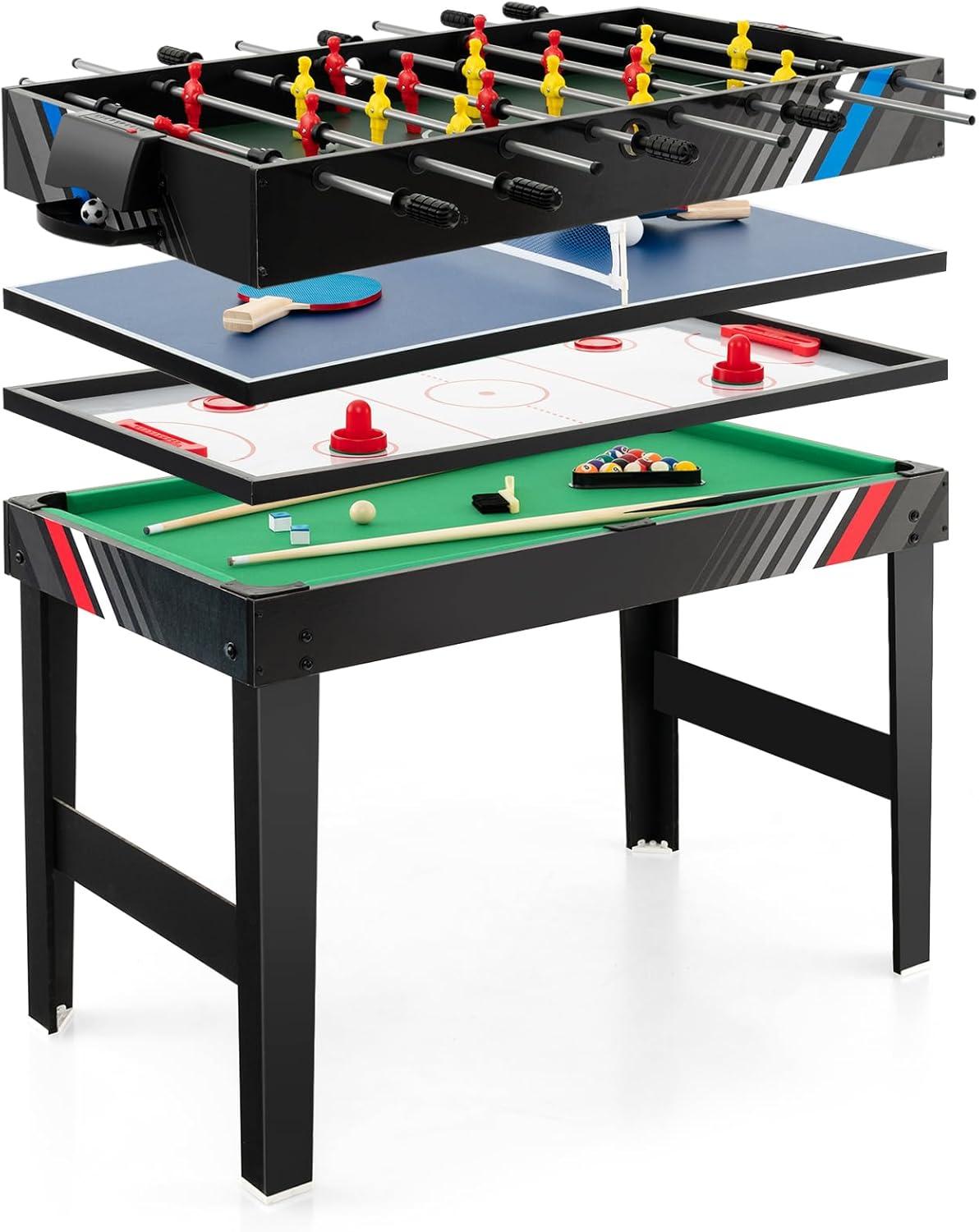 Why We Love the GYMAX 49″ 4-in-1 Multi Game Table Together