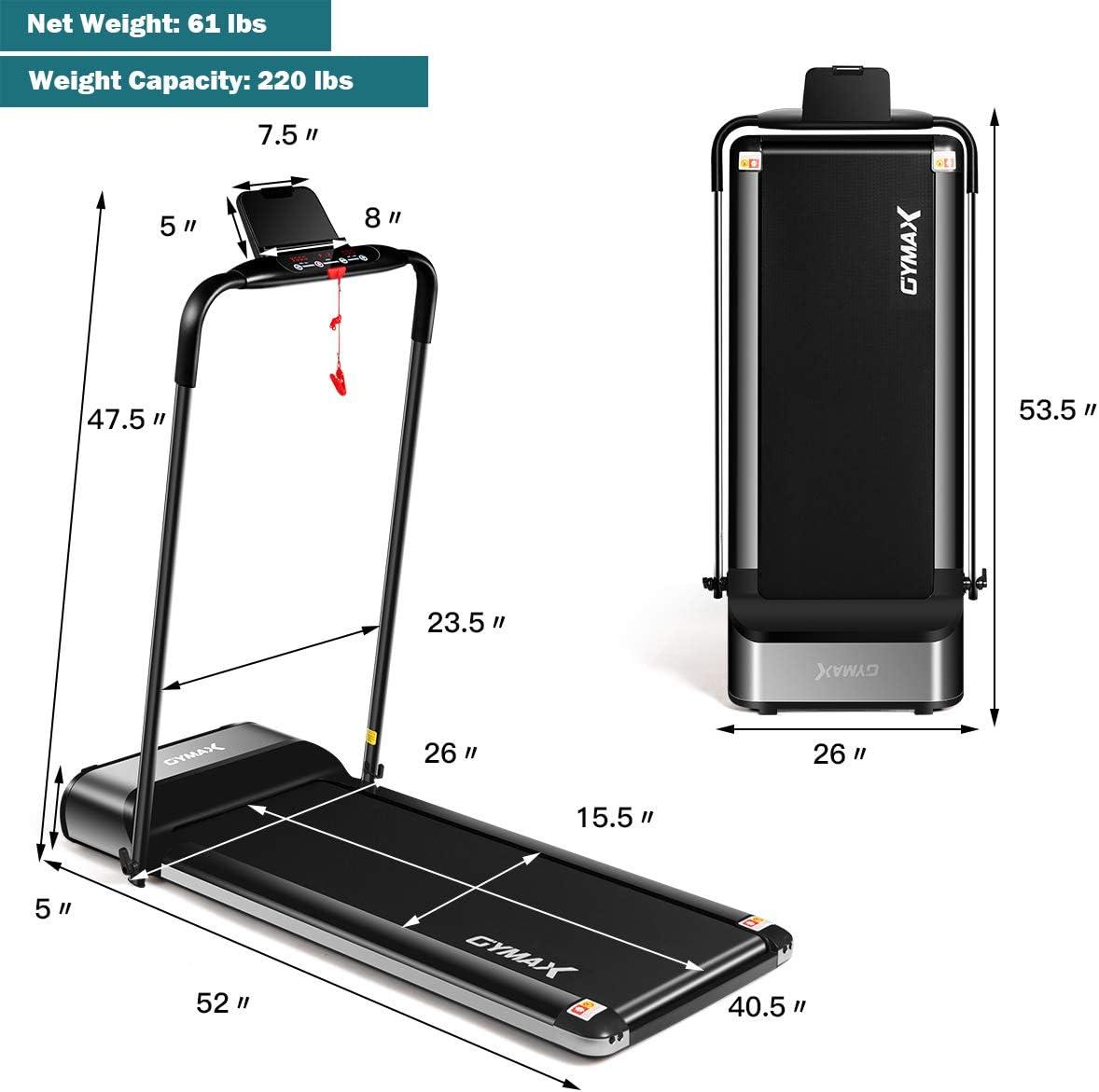 Our Take on the GYMAX Folding Treadmill: Slim, Smart, and Space-Saving