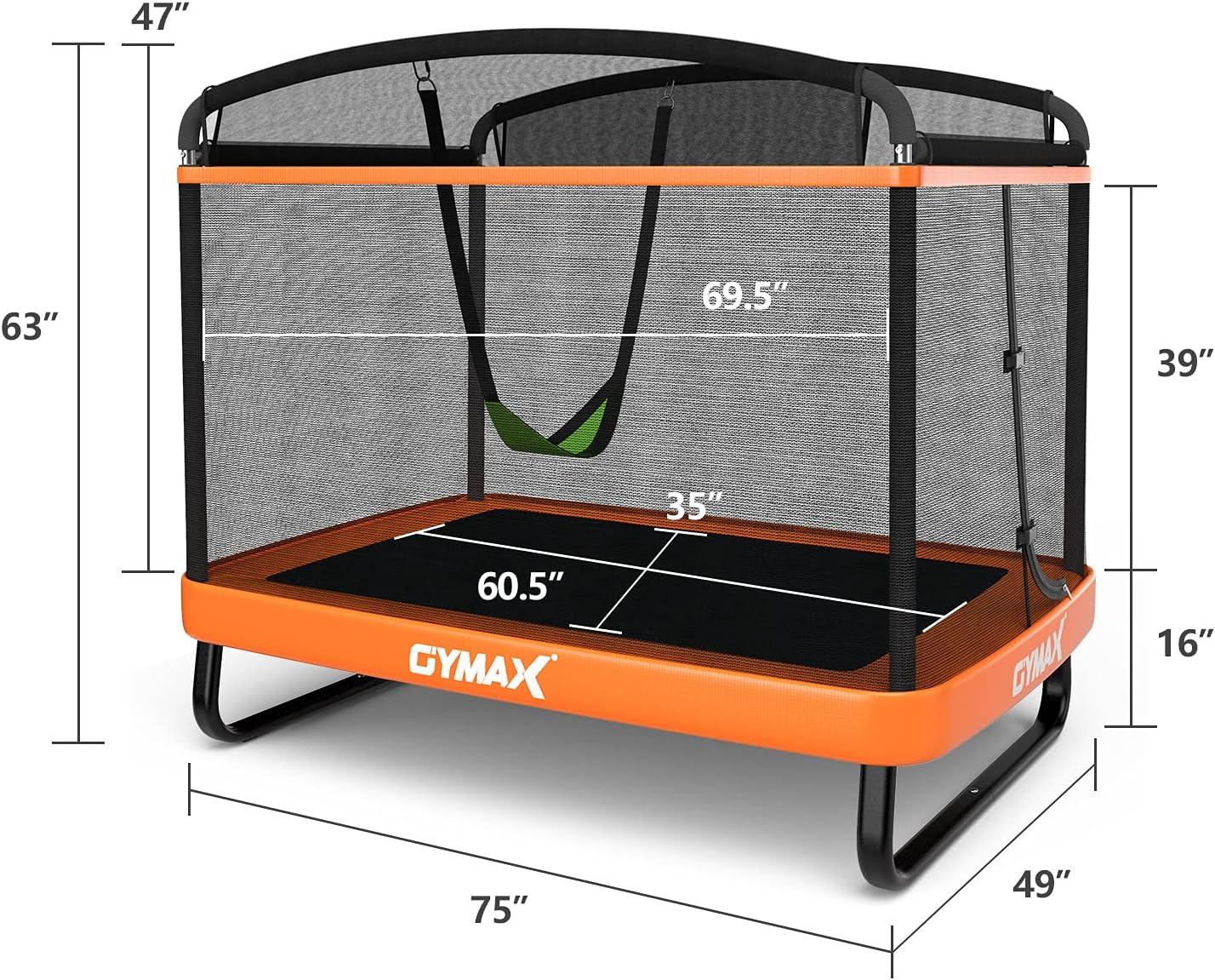 our Honest Take on the GYMAX 2-in-1 Kids Trampoline Safety & Fun