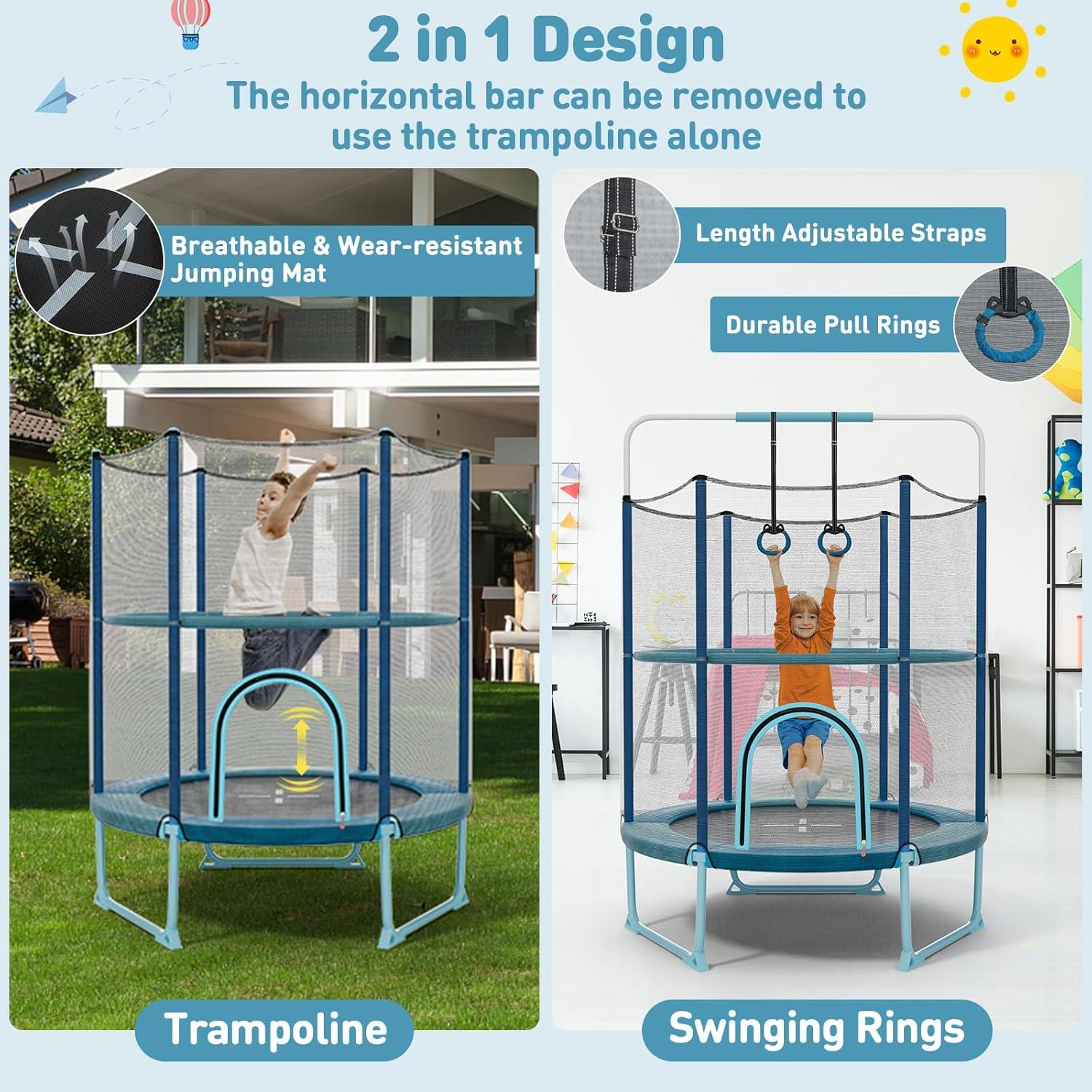 Why We Love the GYMAX 5FT Toddler Trampoline for Our Kids’ fun