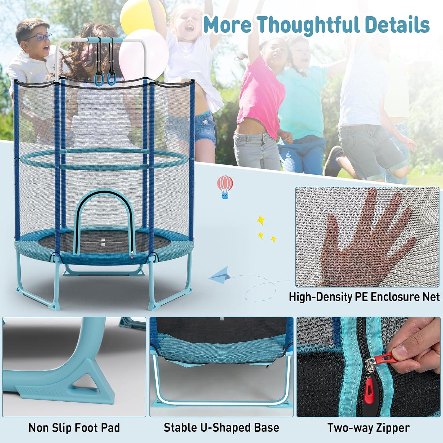 why we love the GYMAX 5FT Toddler Trampoline for Our Kids’ Fun
