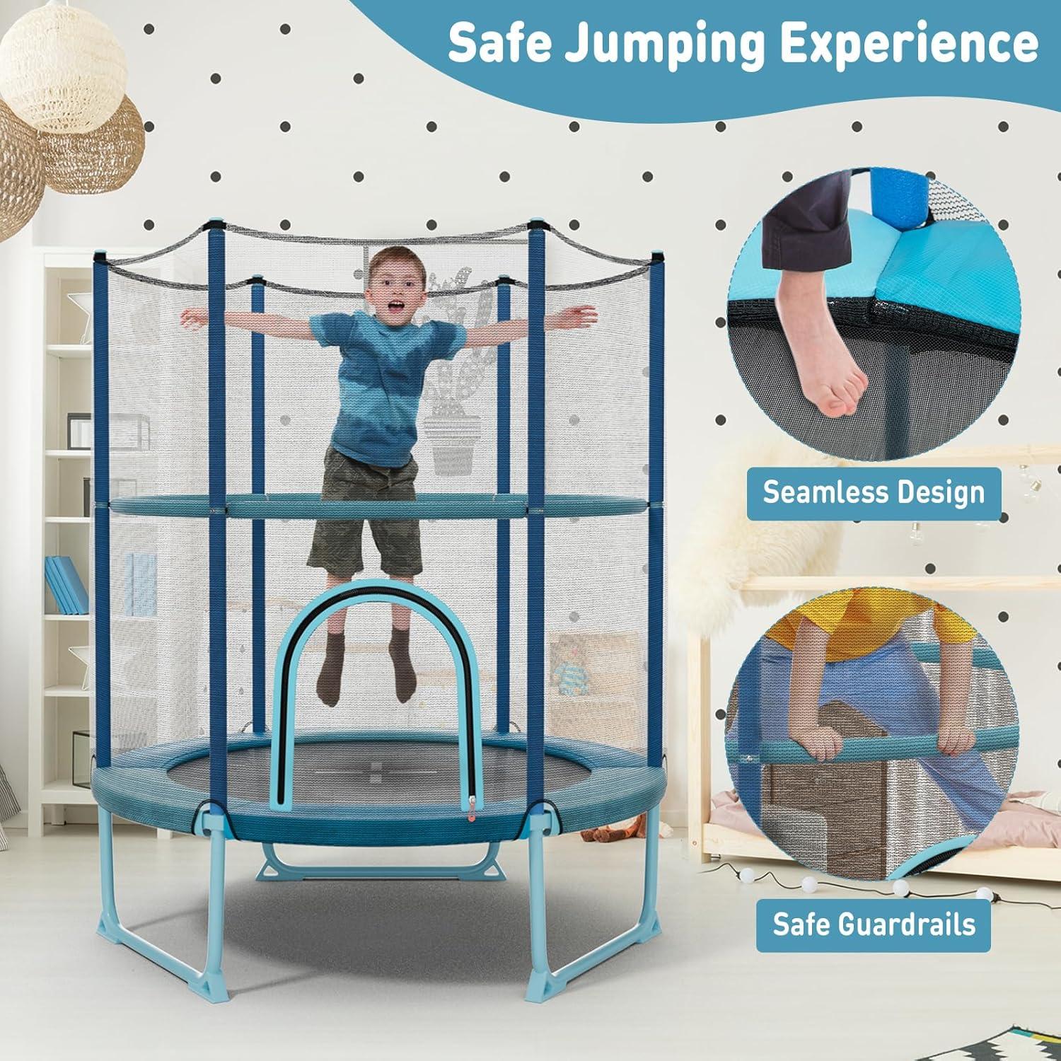 Why We Love the GYMAX 5FT Toddler Trampoline for Our Kids’ fun
